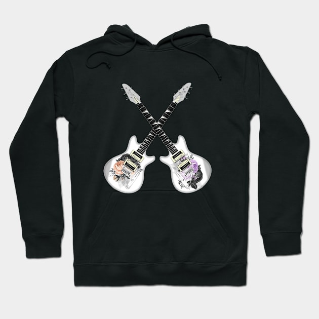 Guitars and roses Hoodie by allthumbs